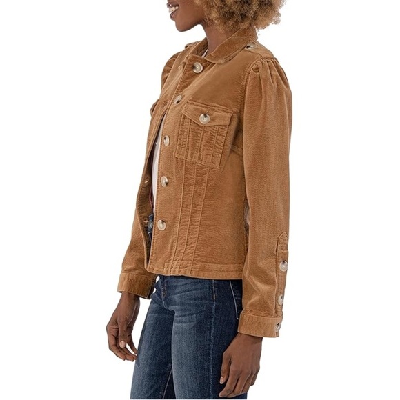 Kut from the Kloth Women's Camel Corduroy Jacket - Picture 4 of 15
